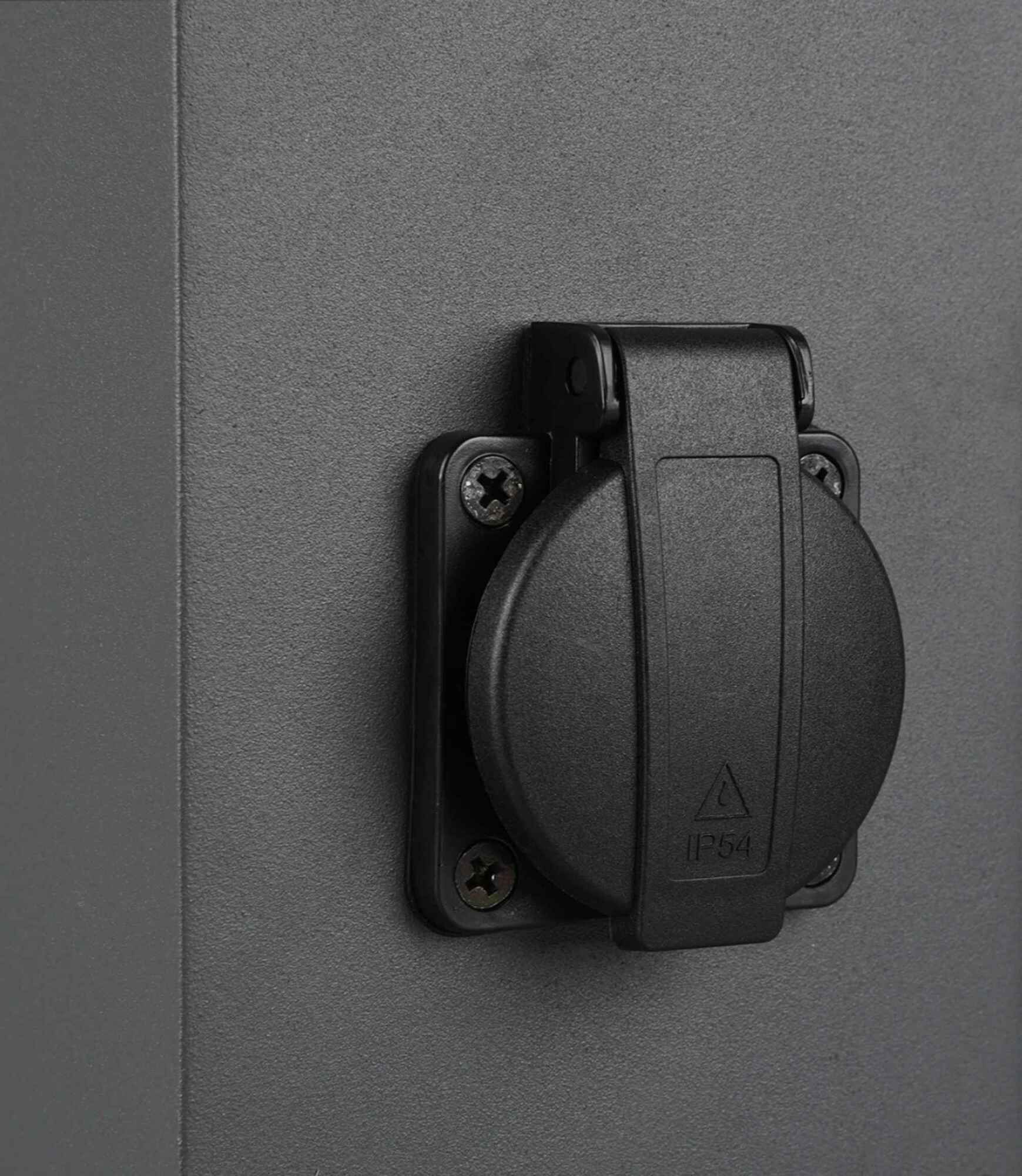 Outdoor LED Wegeleuchte Kunststoff Aluminium Schwarz 1