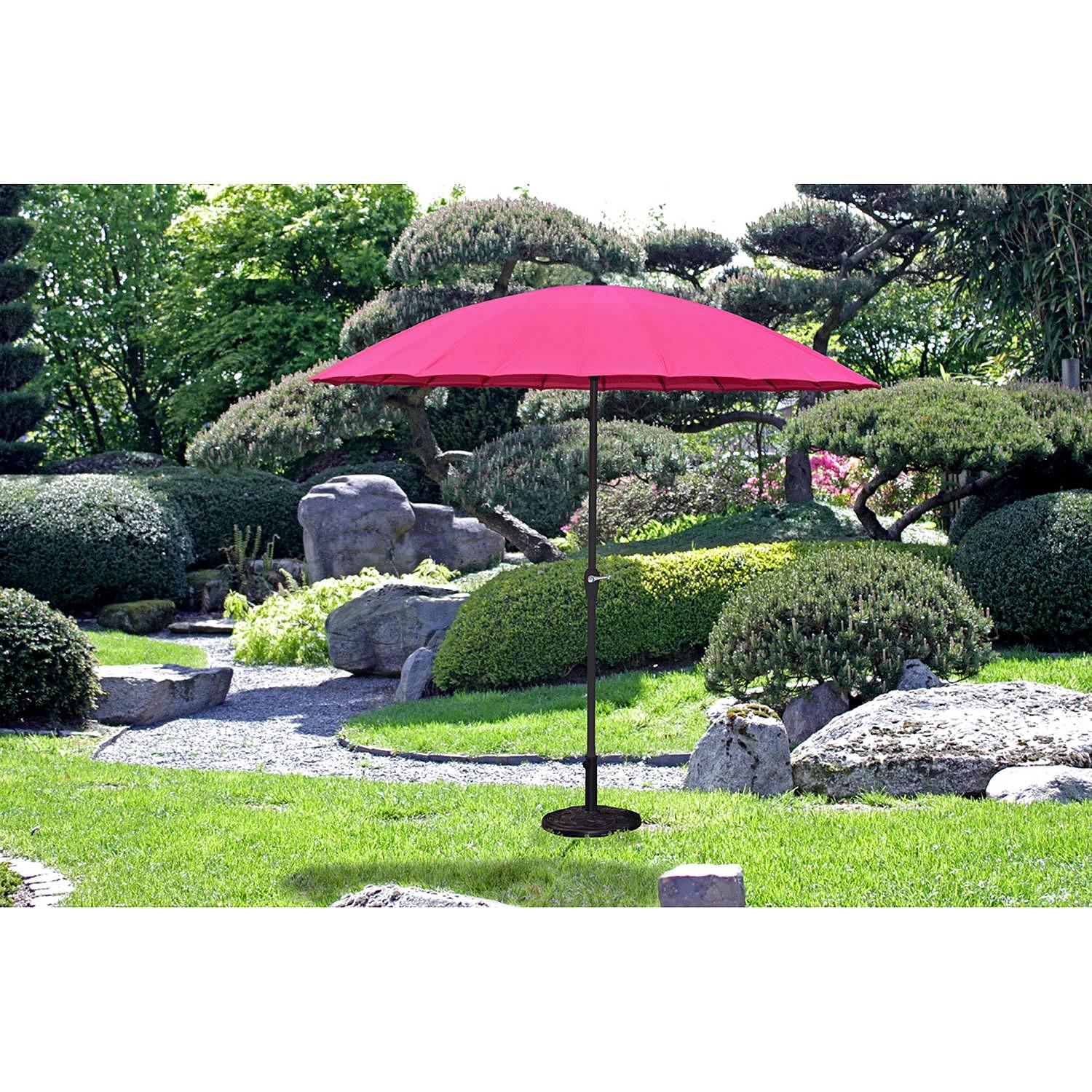 Parasol Hoxter Steel Woven Fabric Pink 2