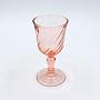 4x Vintage Trinkglas Rosa 1980er Jahre 1