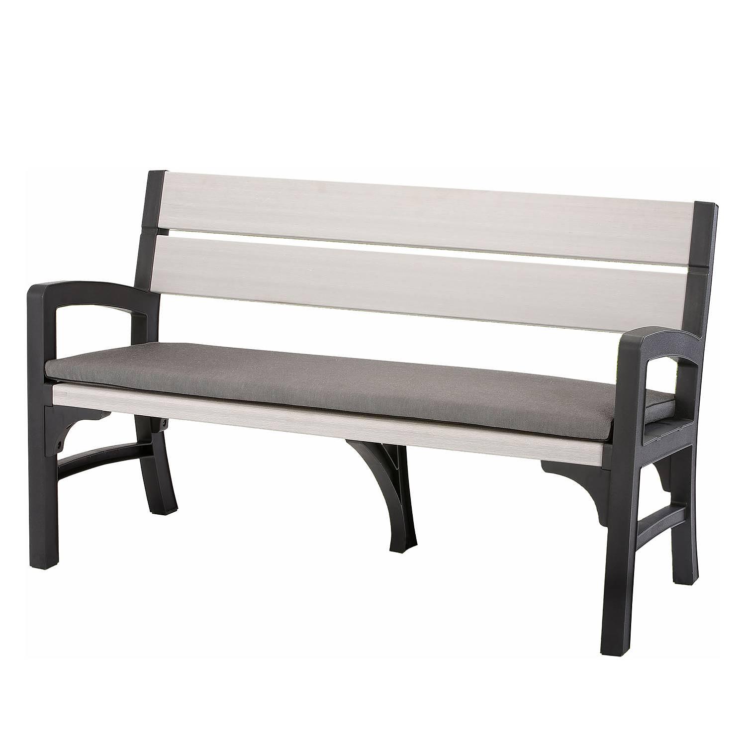 Bankauflage Aberdare Mischgewebe Grau 0