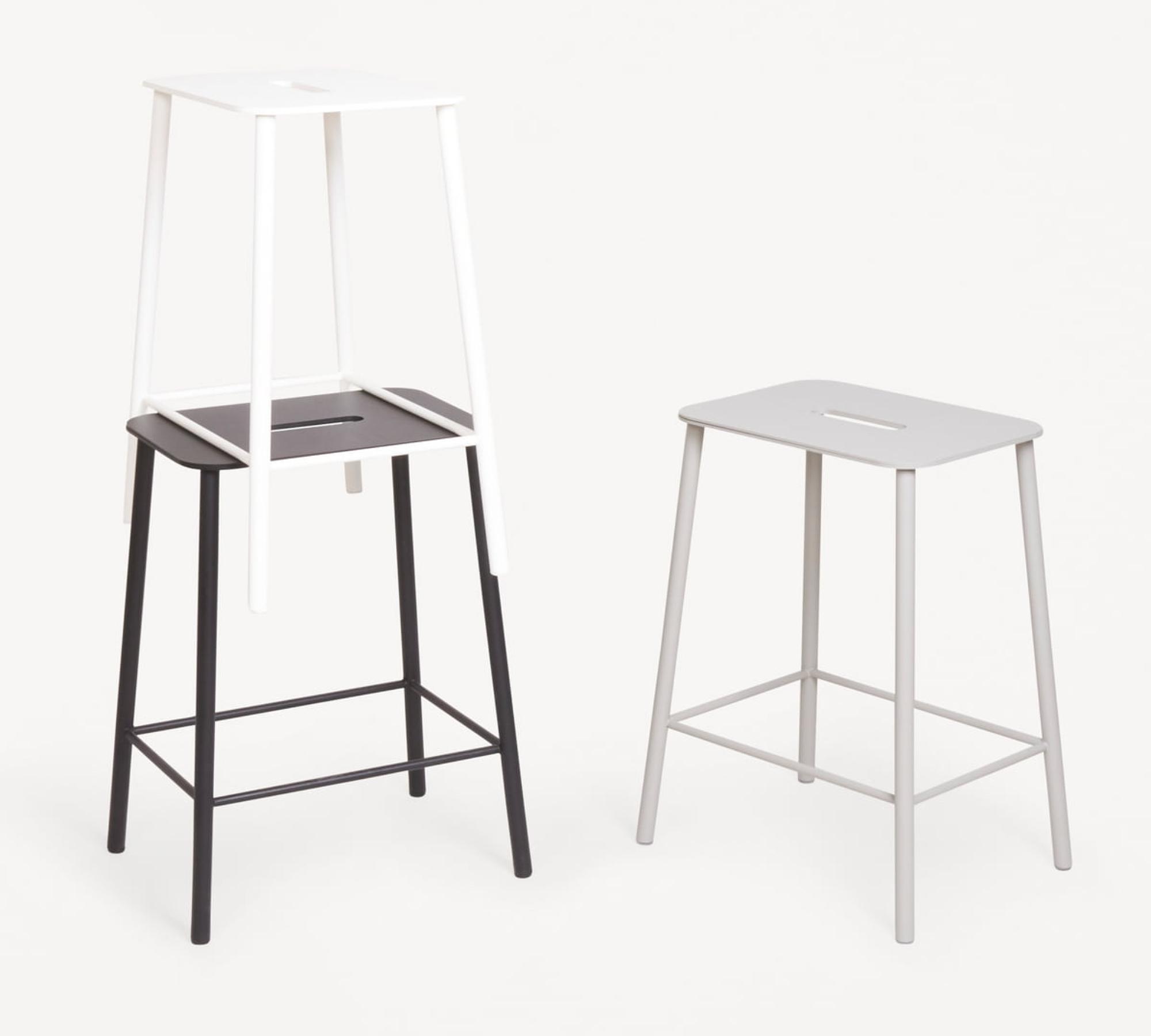 Adam Mono Garden Stool White 4