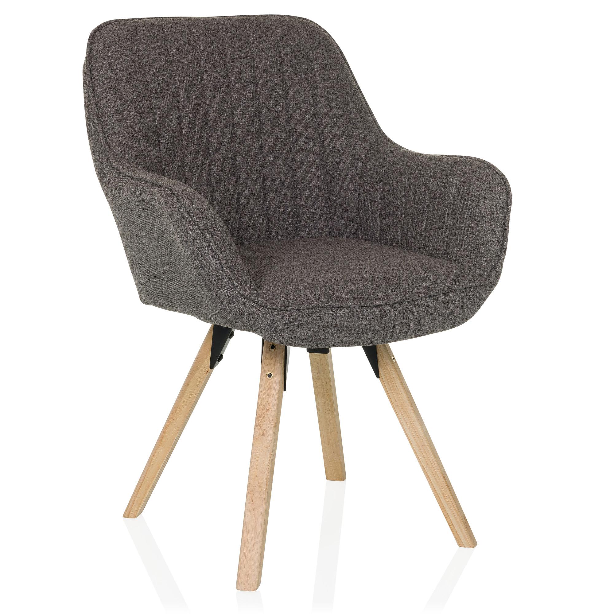 Scandi Soft Dining Chair Swivel Dark Grey 3
