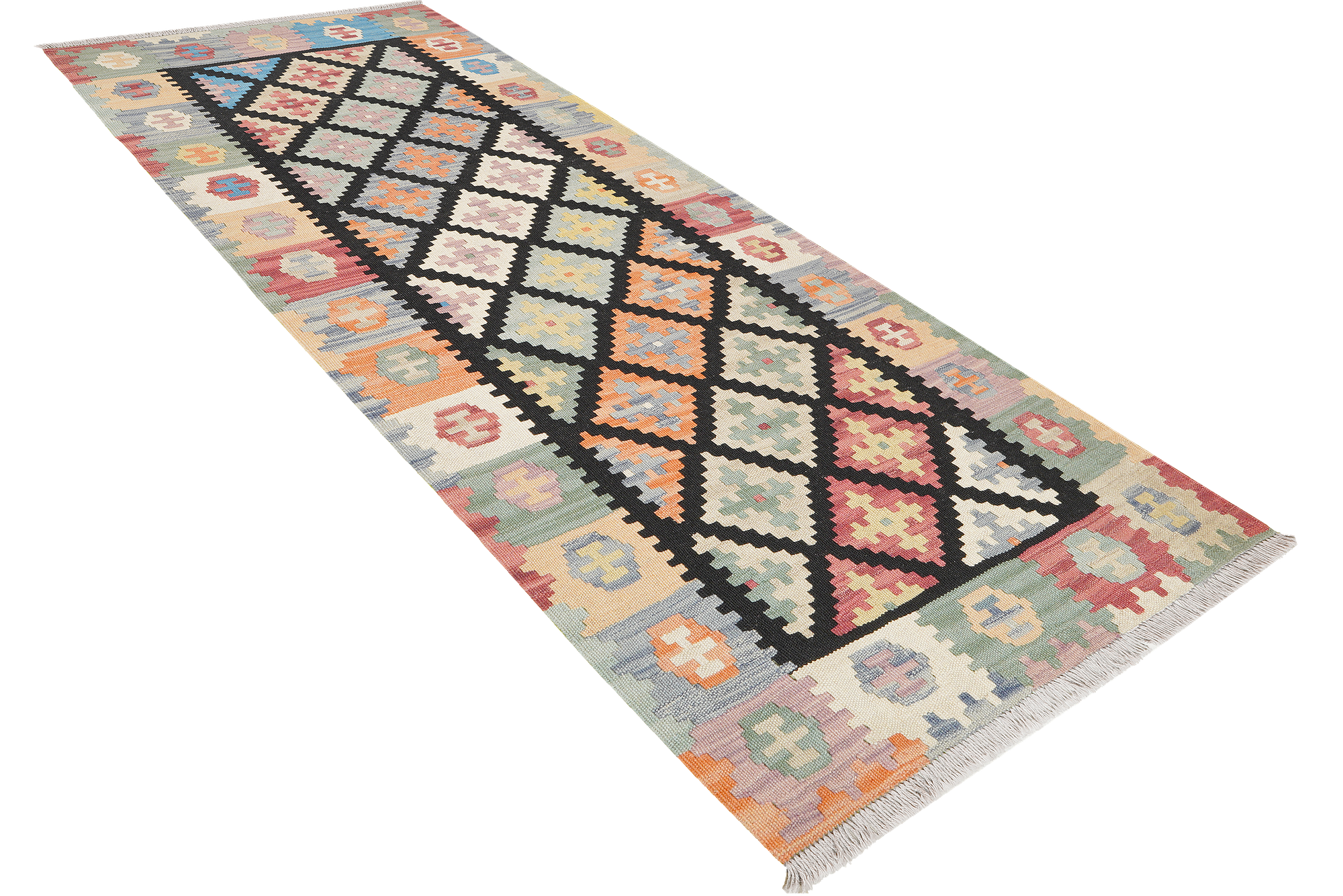 Kelim Gashgai Wool Multicolored 4