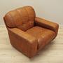 Sessel Leder Braun 1970er Jahre 9