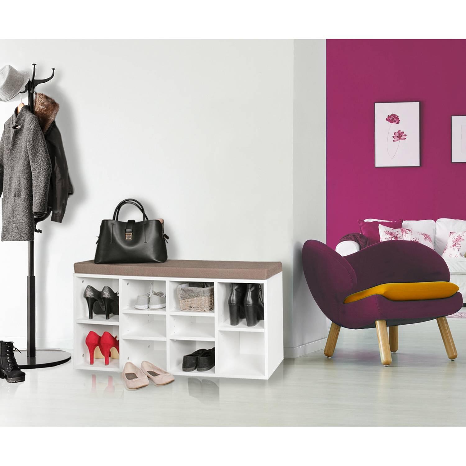 Raytown Garderobenbank Weiß 3