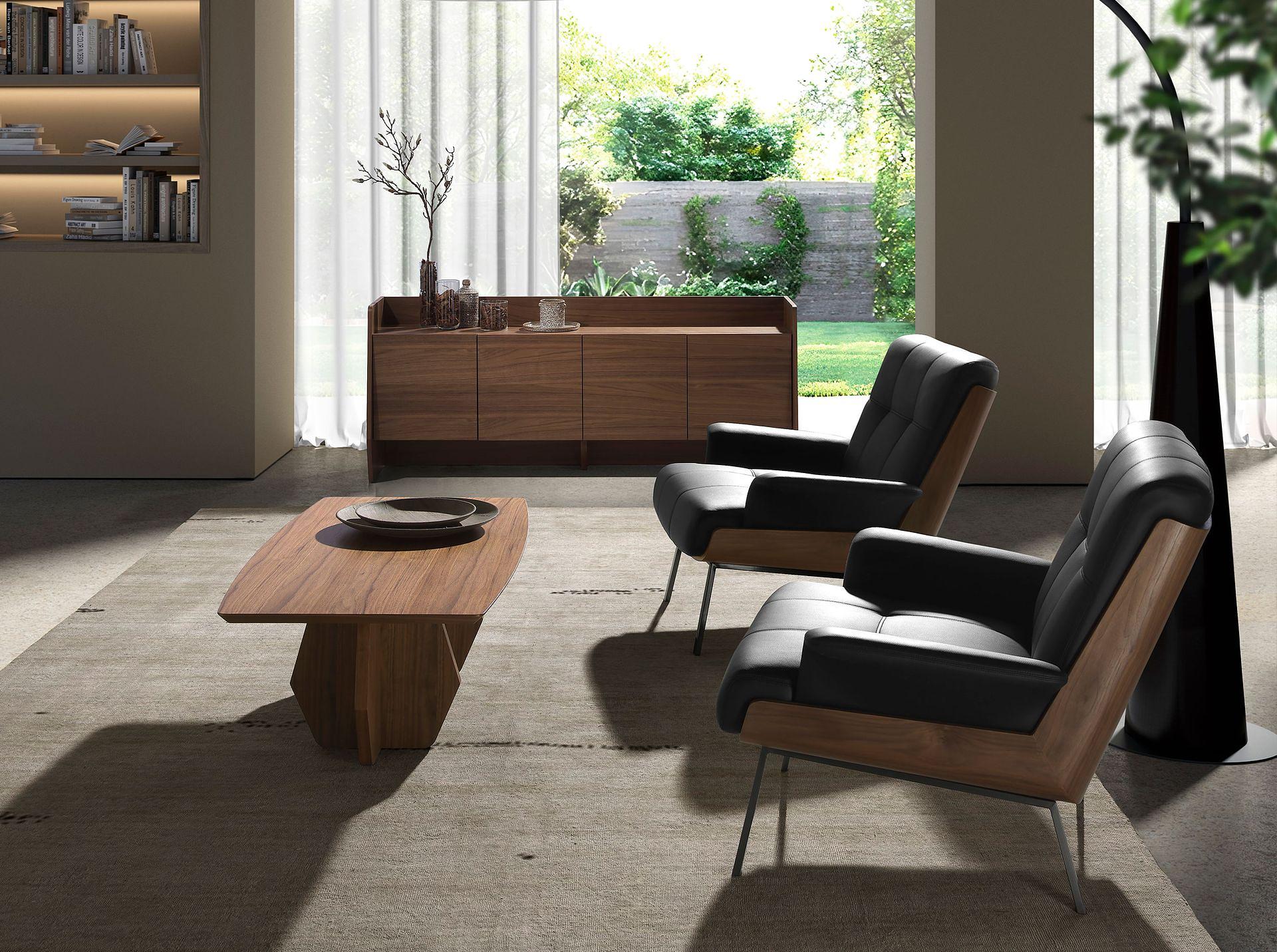 Coffee table walnut brown 5