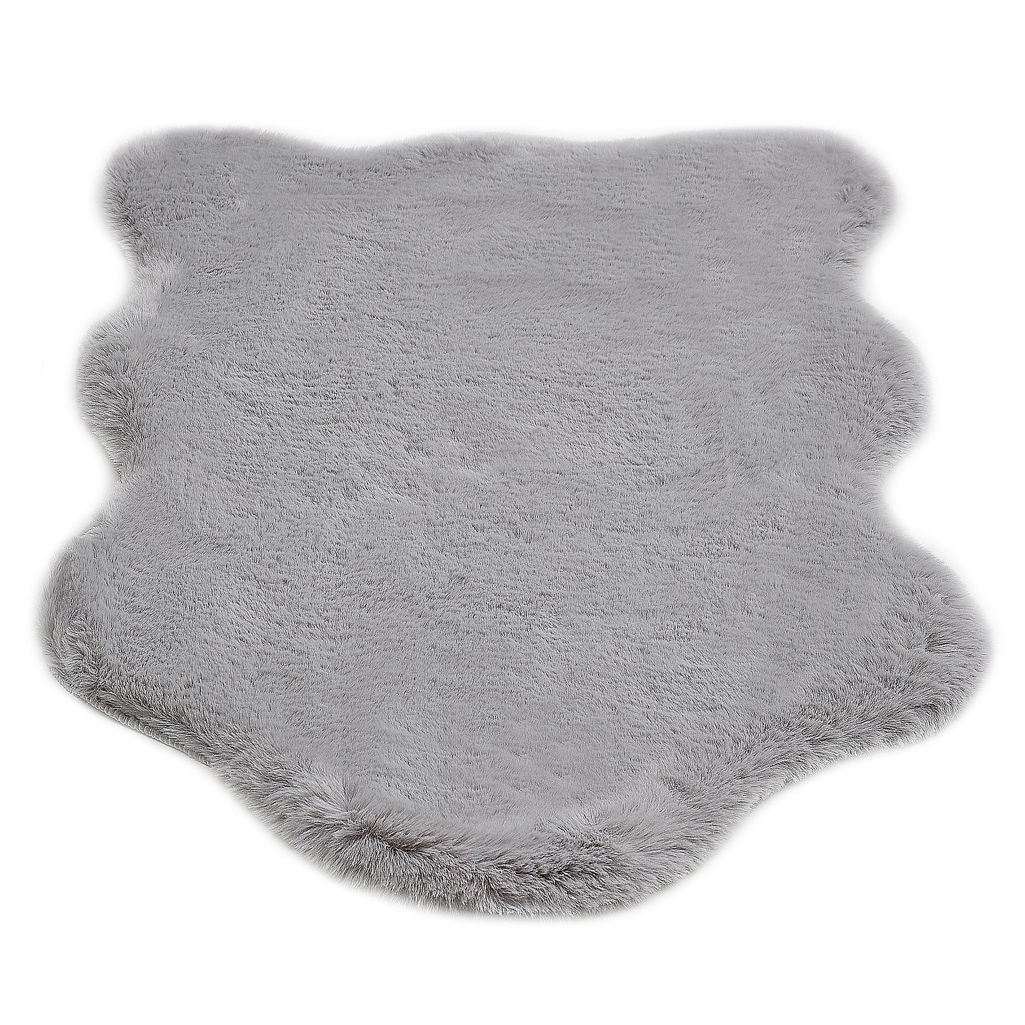 Decorative Faux Fur Como Woven Fabric Grey 3