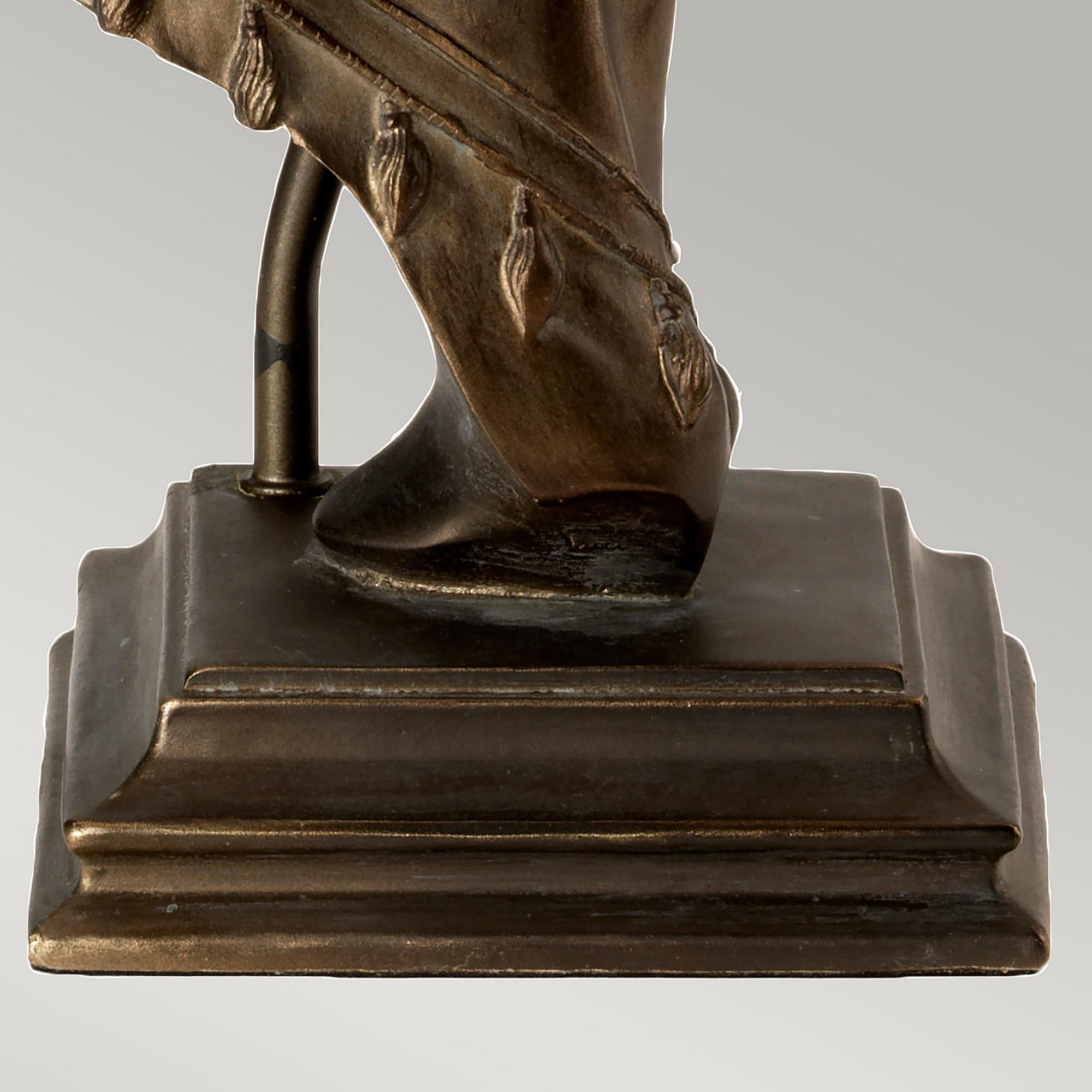 Tischleuchte Eclipse Braun Leinen 17 x 38 x 15 cm 1