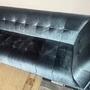Sofa 3-Sitzer Samt Petrol 3