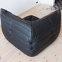 Togo Ecksofa Madras-Leder Schwarz 3