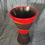 Model 103/22 Vase Keramik Schwarz Rot 3