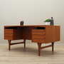 Vintage Schreibtisch Teakholz Braun 1960er Jahre 2