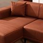Horizon corner sofa Left Red 2