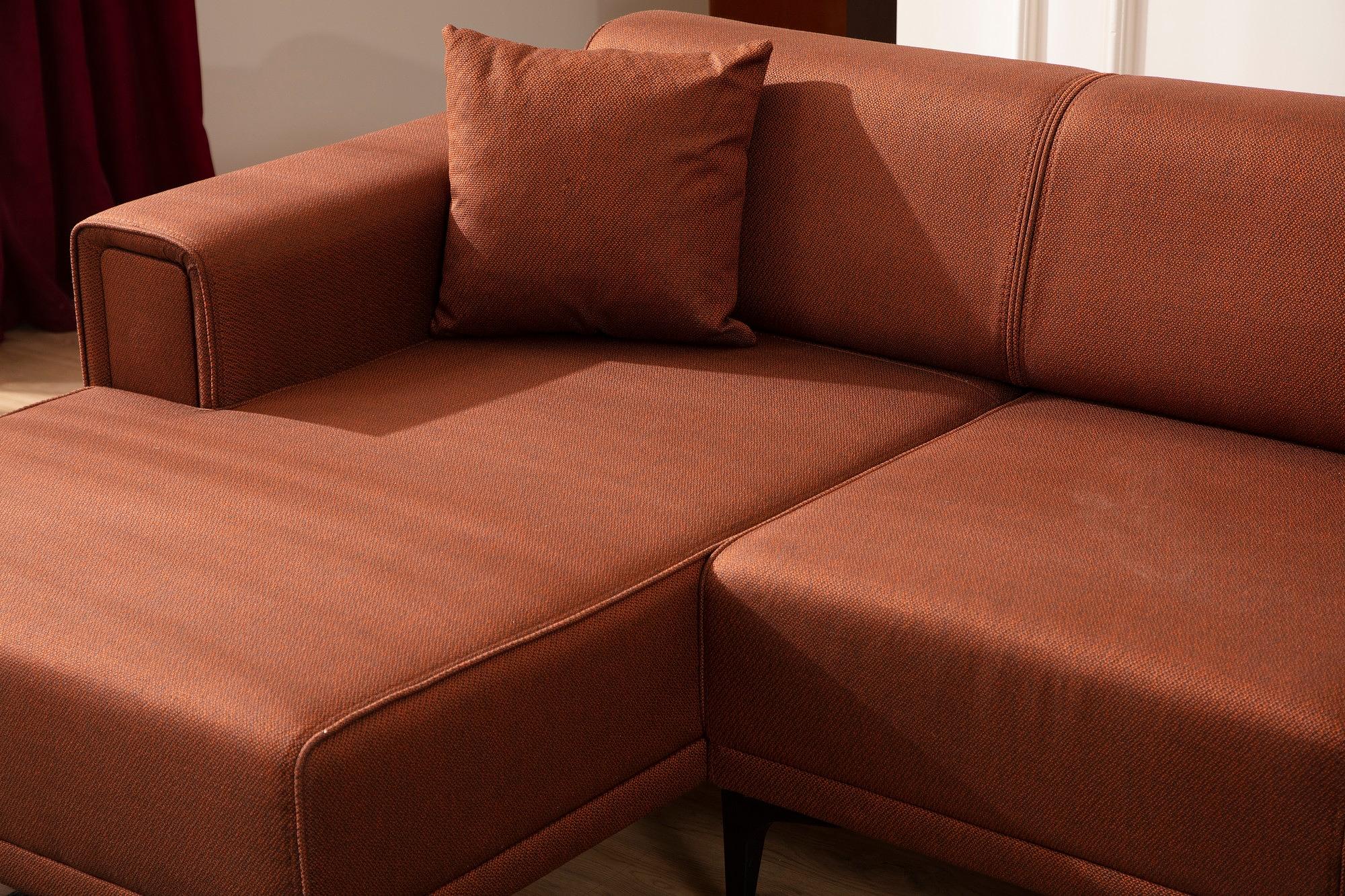 Horizon Ecksofa Links Rot 2