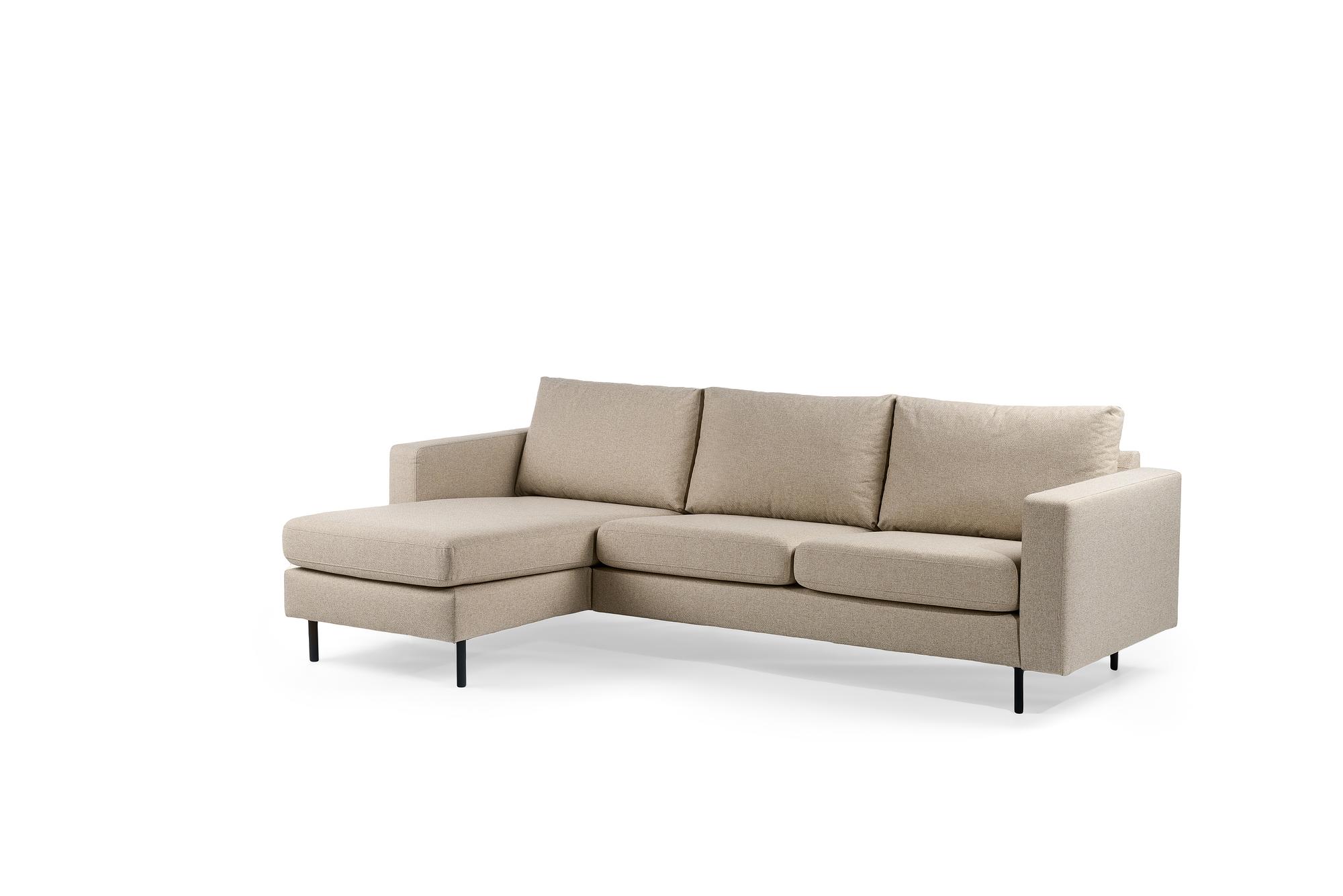 Sofa 3-Seater Chaiselongue Left Right Dillon Cream 4