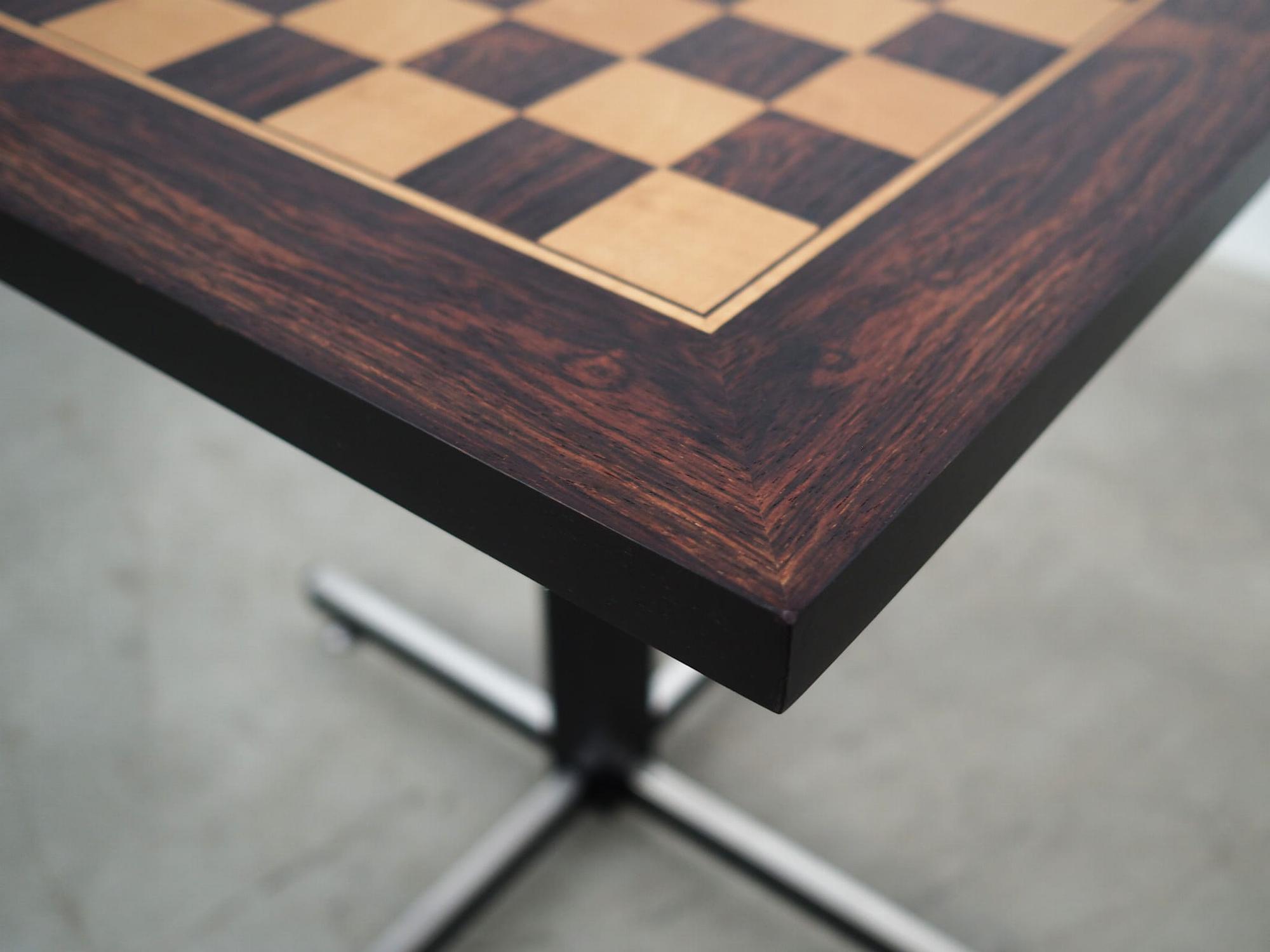 Chessboard Wood Brown 1970s 8