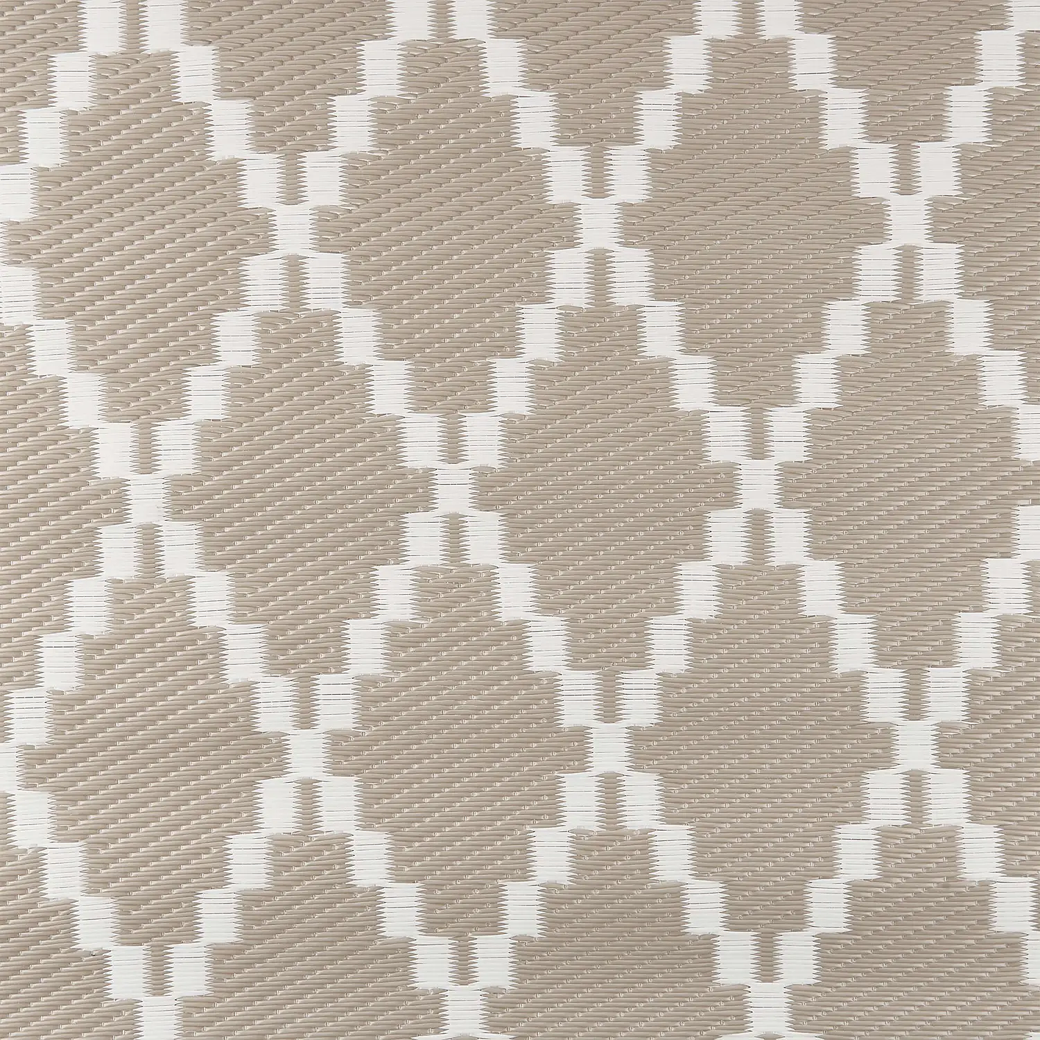 Colour Clash Rauten II Outdoorteppich Natur 1