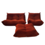 Togo Lounge Set 3-tlg. Cord Orange 0