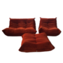 Togo Lounge Set 3-pc. Cord Orange 0