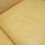 Sofa Leder Creme 1960er Jahre 11