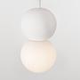 Zero Type A Pendant Light Aluminium Opal Glass White 0