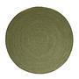 Creu Teppich Runder Synthetik Khaki Grün 200x200 cm 0