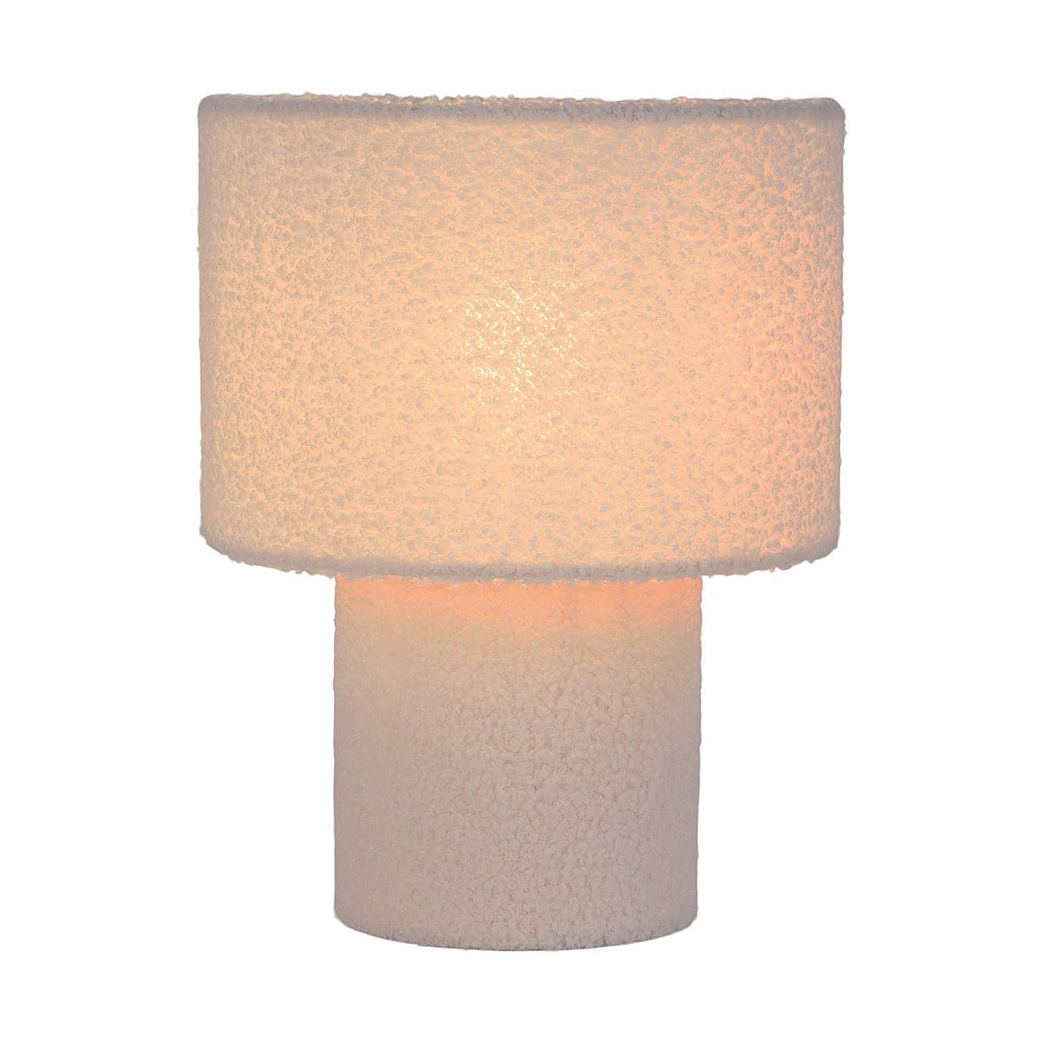 Fluffy Table Lamp Mixed Fabric Iron 1-Light 4