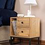 Glimmer Nightstand Brown with black legs 0