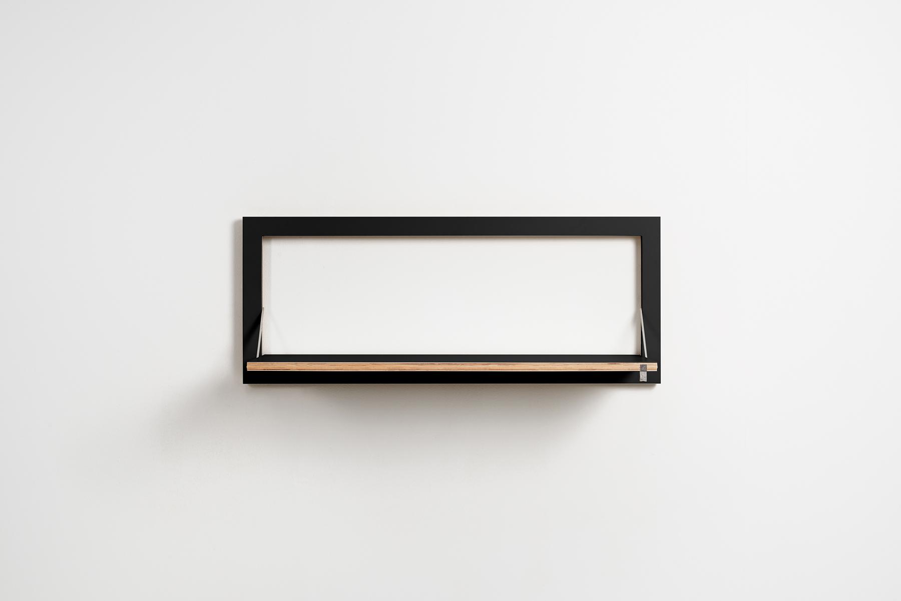 Fläpps Regal Schwarz 100 x 40cm 1