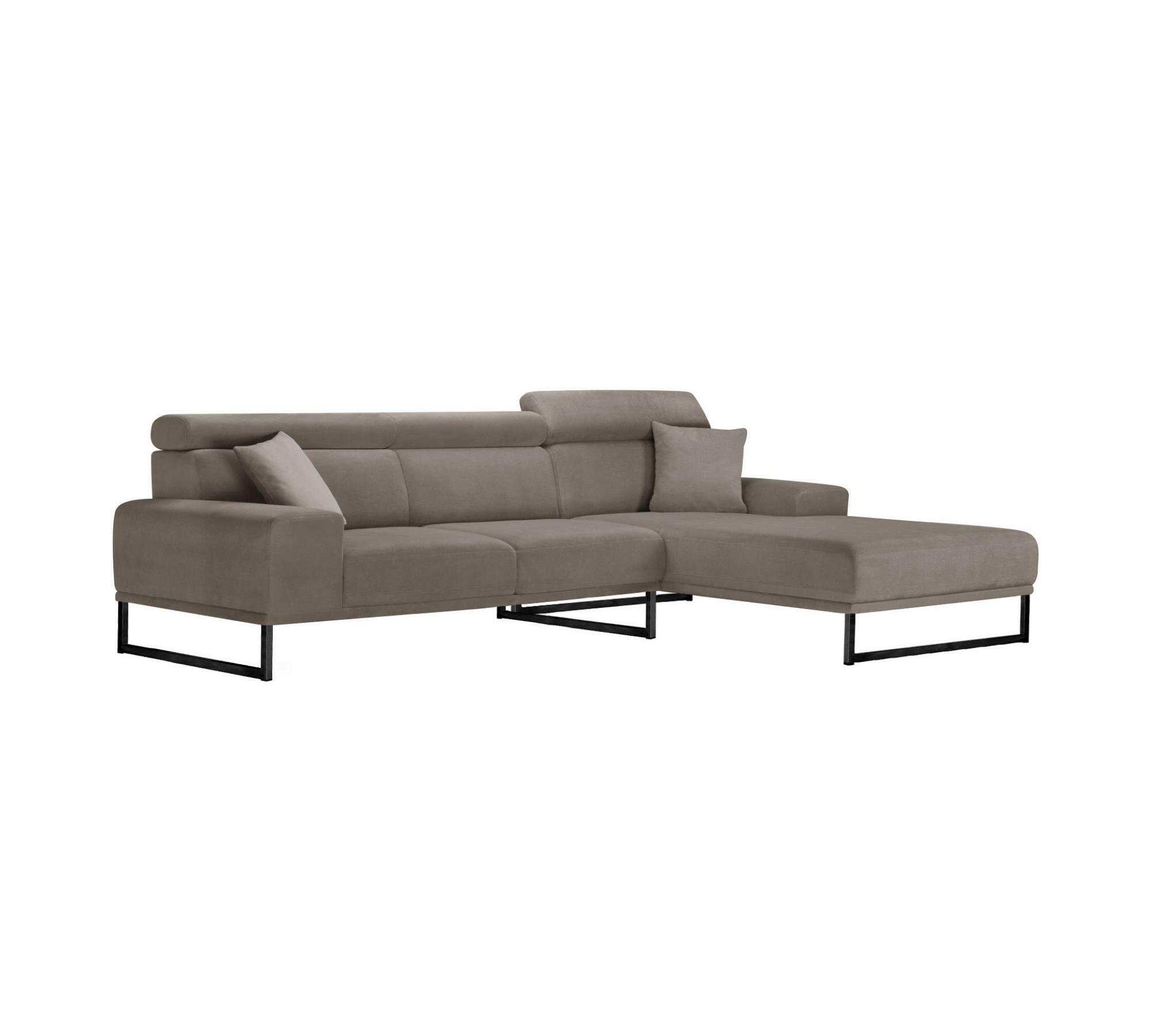 Georgia Sofa Récamiere Rechts Taupe 6