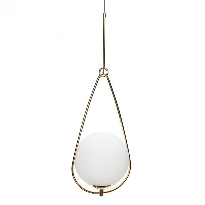 Sphere Pendant Lamp White Gold 0
