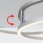 1-Flame LED Ceiling Light Aluminum 4