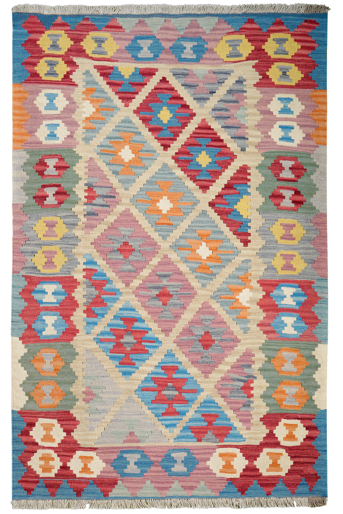 Kilim Gashgai Teppich Mehrfarbig 0