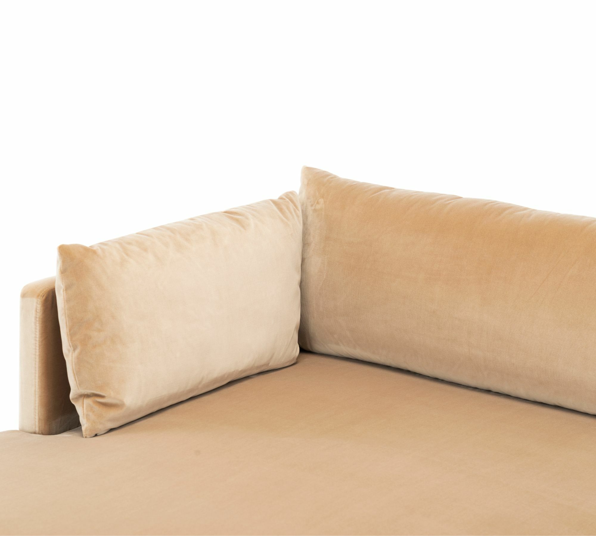 Vincent 1-Sitzer Récamiere Rechts Velour Matt Beige 3