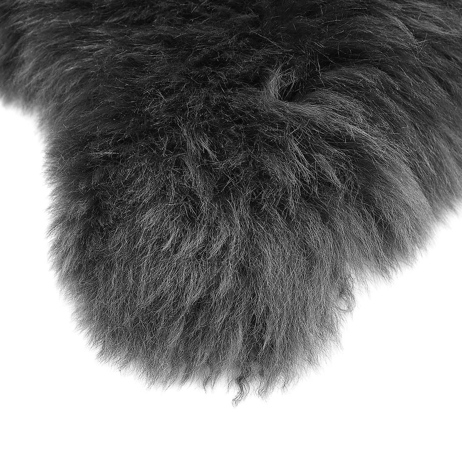 Rug Type A Sheepskin Black 1