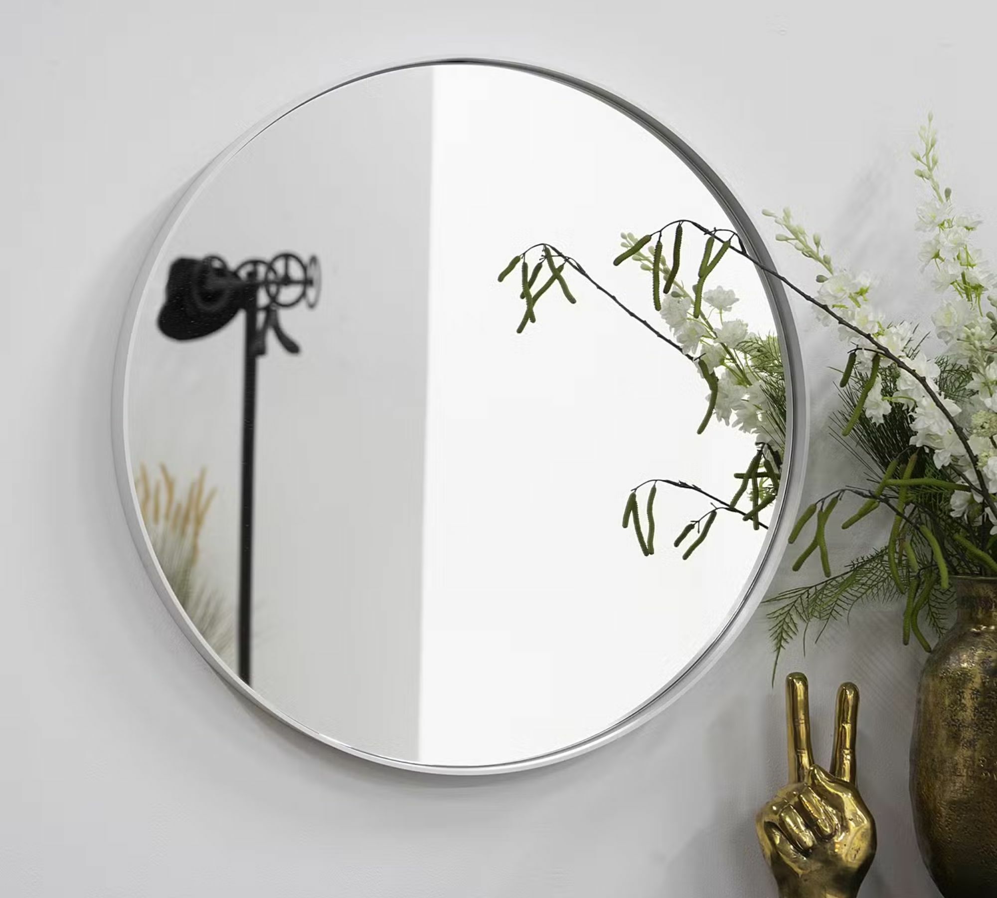 Mirror Metal Powder-coated White 0