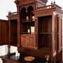 Vintage cabinet oak wood brown 7