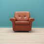 Vintage Armchair Leather Brown 1960s 1