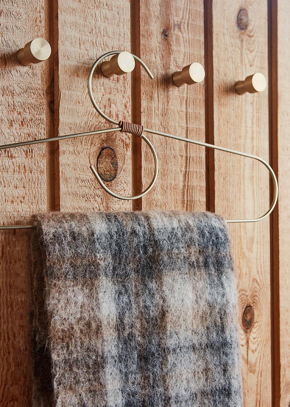 2x Pin Haken Messing Kupfer 1