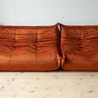 Togo Lounge Set 2-piece Velvet Amber-Orange 1