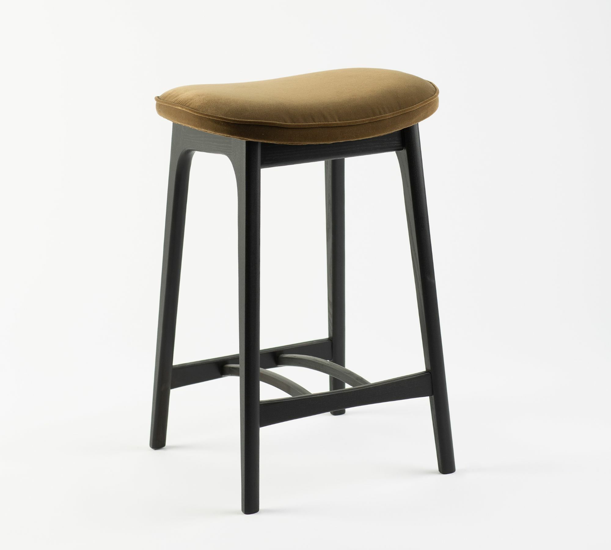 200-190 S/65 Barhocker Samt Holz Grün 0