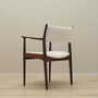 Vintage armchair Teak wood Textile Cream 1960s 3