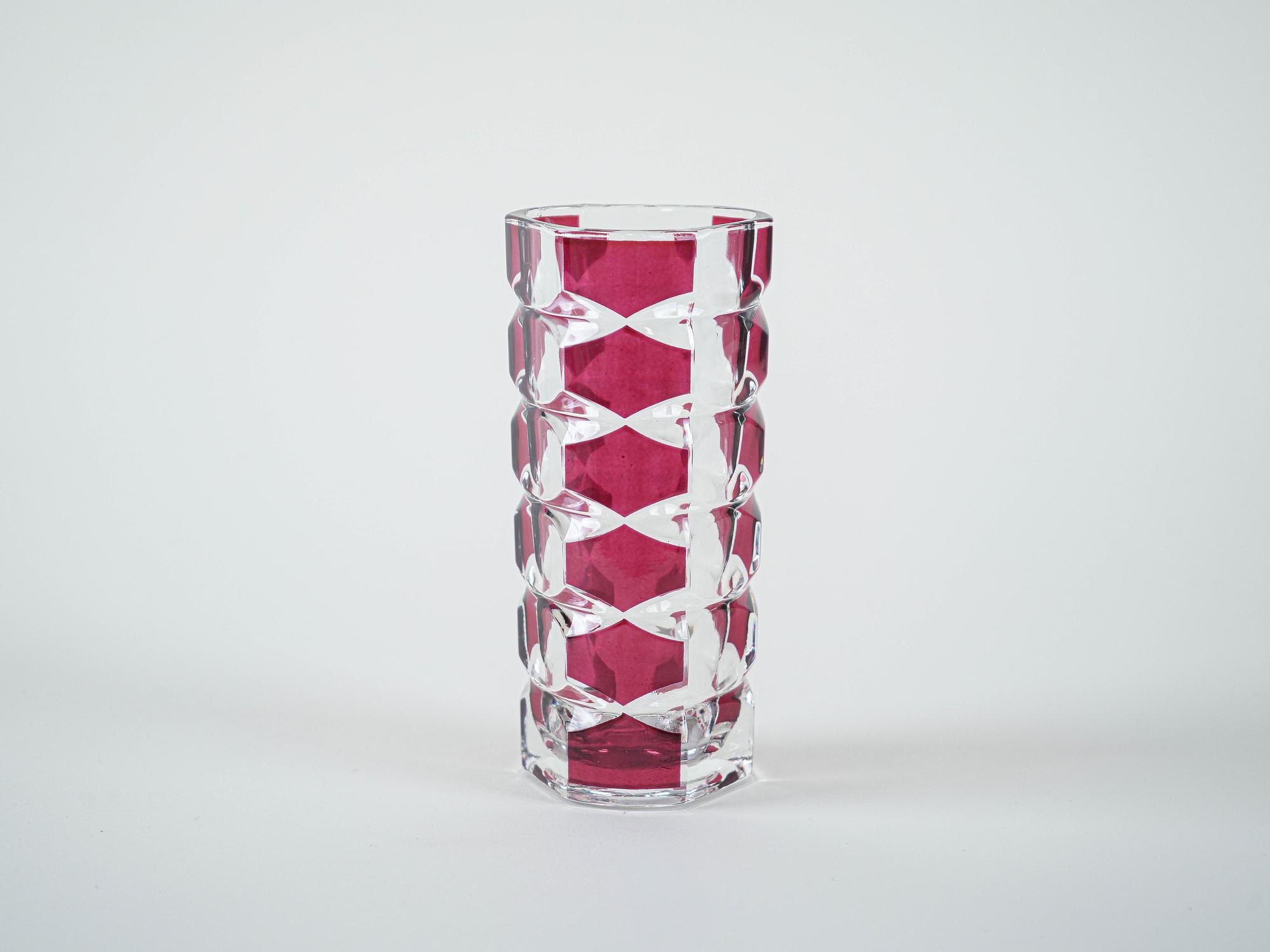 Glass Vase Windsor 1970s 3