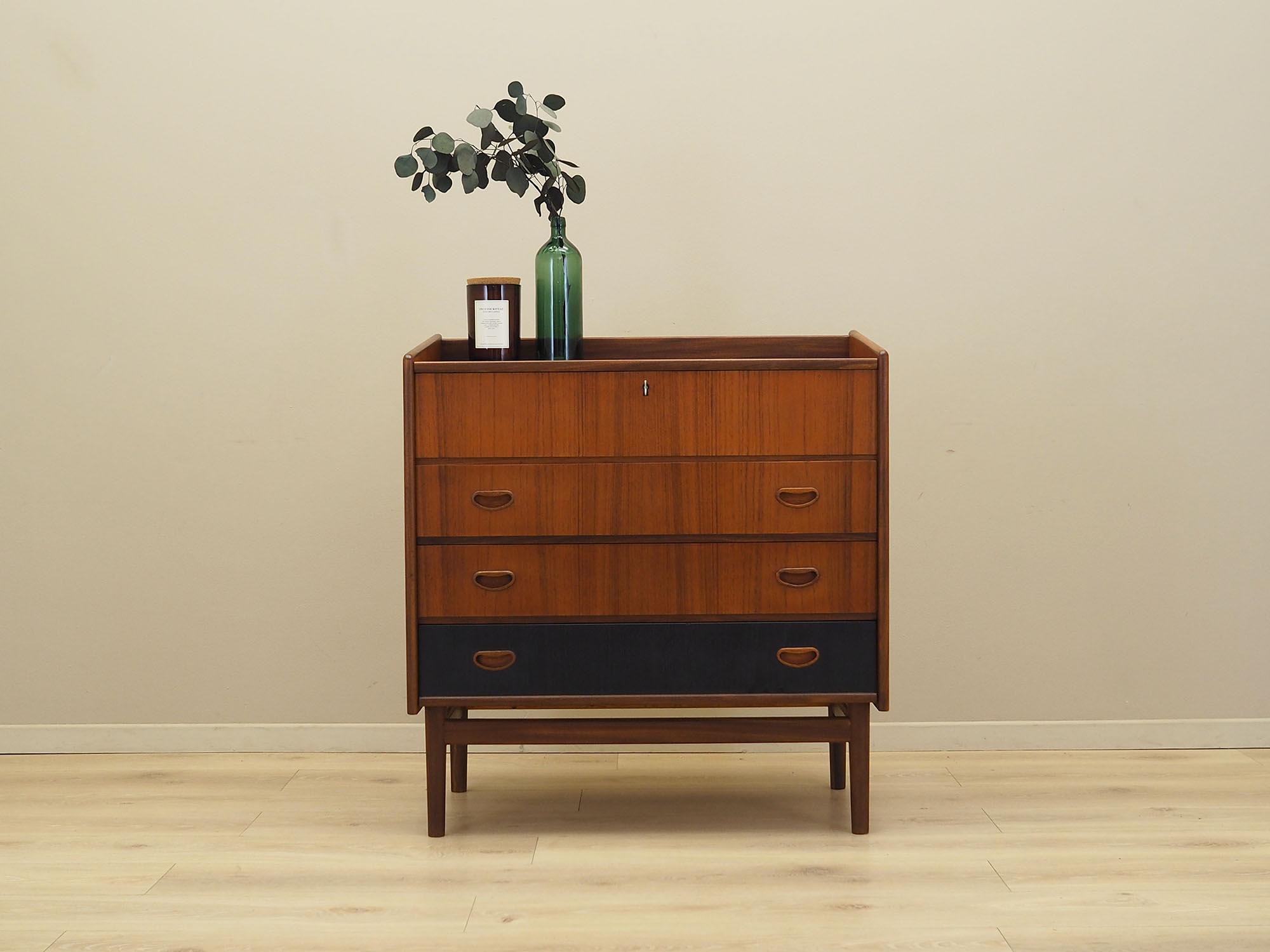 Chest of drawers Teak wood 1970s 2