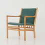 Vintage chair Beech wood Green 1970s 2
