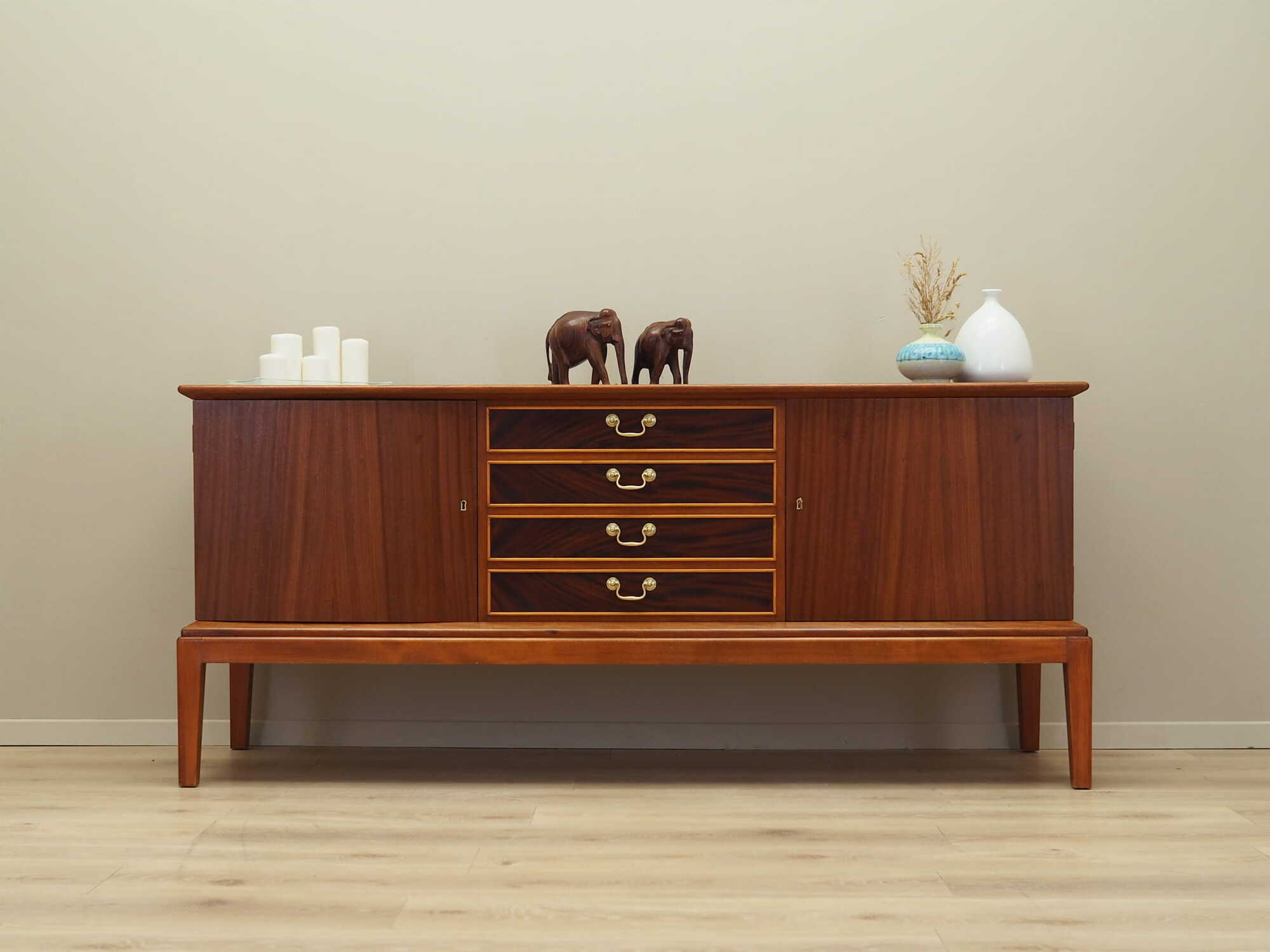 Sideboard Mahagoni Braun 1970er Jahre 1