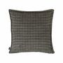 Dekokissen Webstoff Schwarz Beige 45 x 45 cm 0