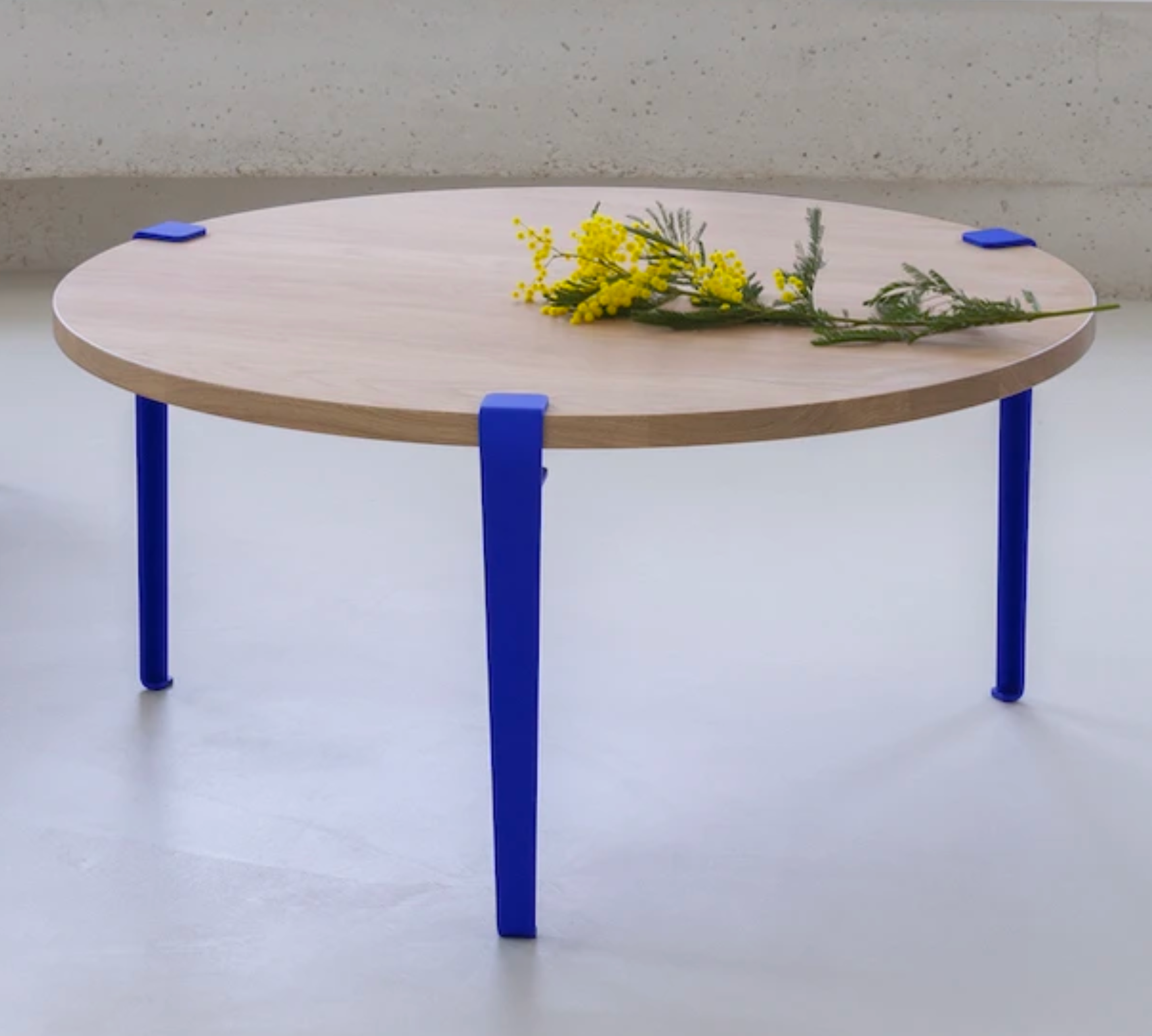 3x Tischbein Stahl Blau 0