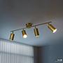 4-burner Ceiling light Iron Brass 4