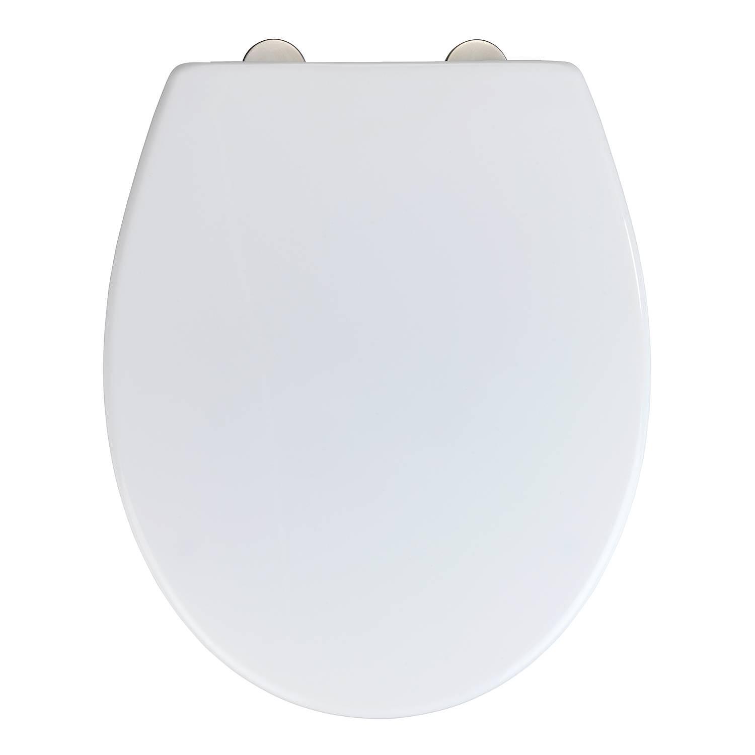 Premium WC-Sitz Korfu Thermoplast / Edelstahl Weiß 0